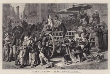 Los últimos momentos de los girondinos, 1793